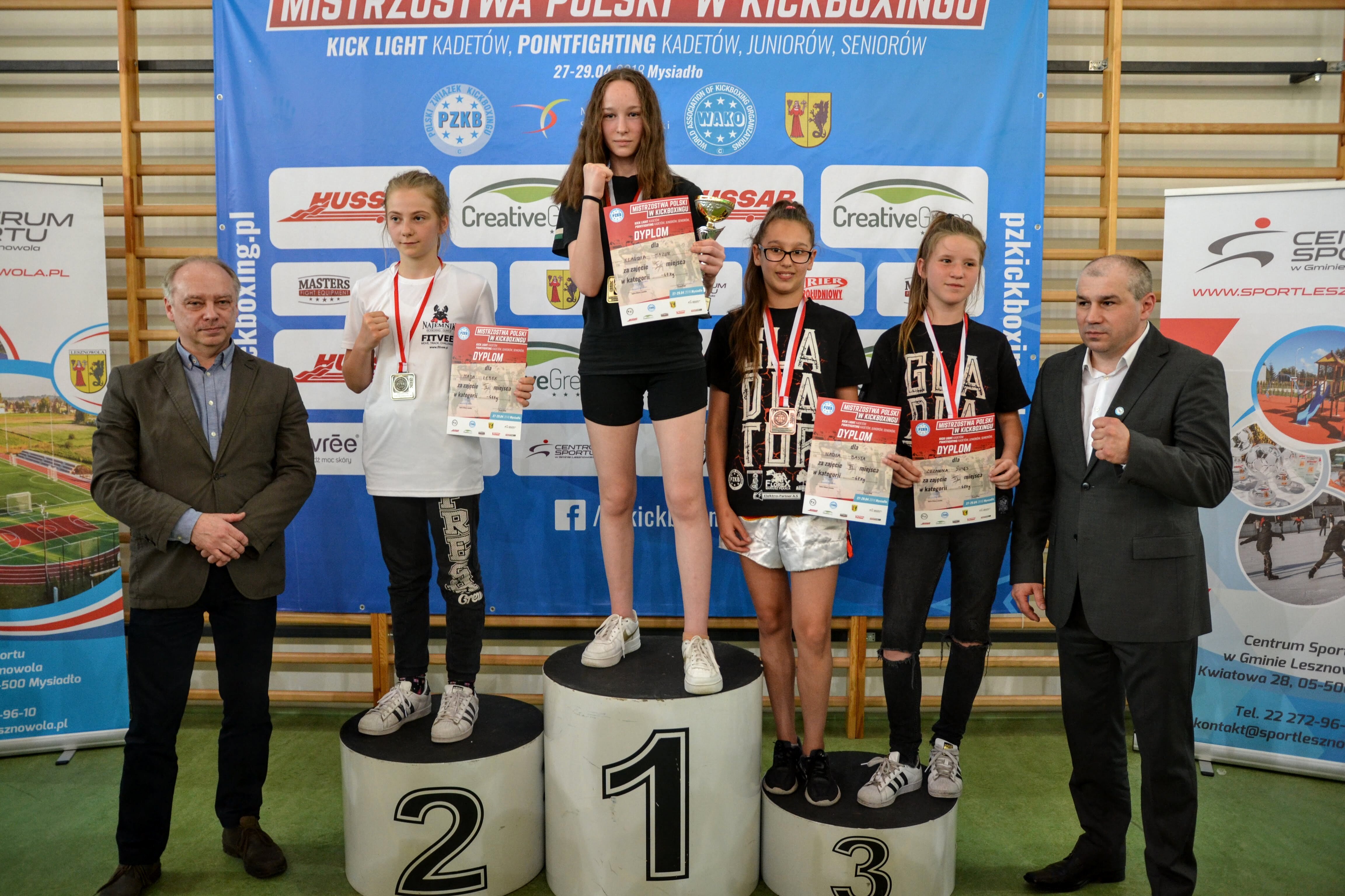 Klaudia Mazur została Mistrzynią Polski Kickboksing w kick light w kat. -47kg.