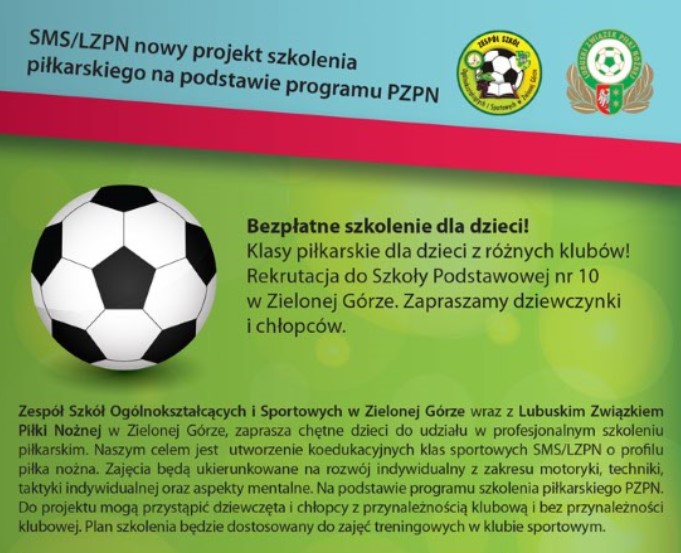 Nabór do klas piłkarskich SMS/LZPN