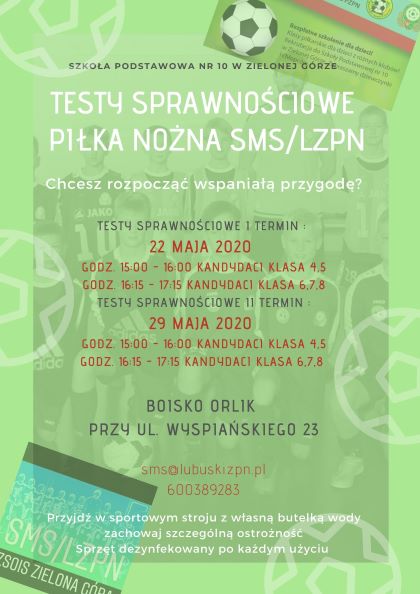 Testy Sprawnościowe Piłka Nożna LZPN